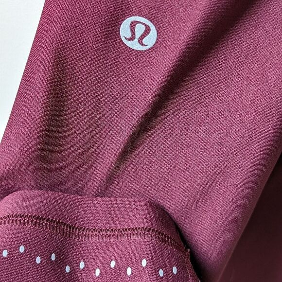 Lululemon Zoned In Tight Activewear Leggings Women's sz 4 in Cassis High Waist - Picture 10 of 13